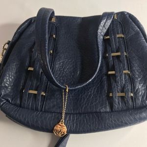Big Buddha navy and gold purse
